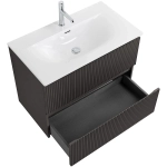 Тумба с раковиной BelBagno 90 UNO-900-2C-SO-GSO+BB-8099-90 темно-серая матовая
