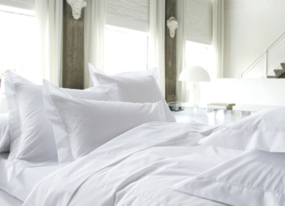 Постельное белье семейное Blanc des Vosges Marquise Blanc Франция