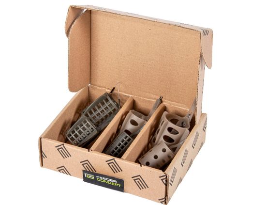 Набор пластиковых фидерных кормушек FC M6 ОЗЕРО 6шт. (коробочная версия)