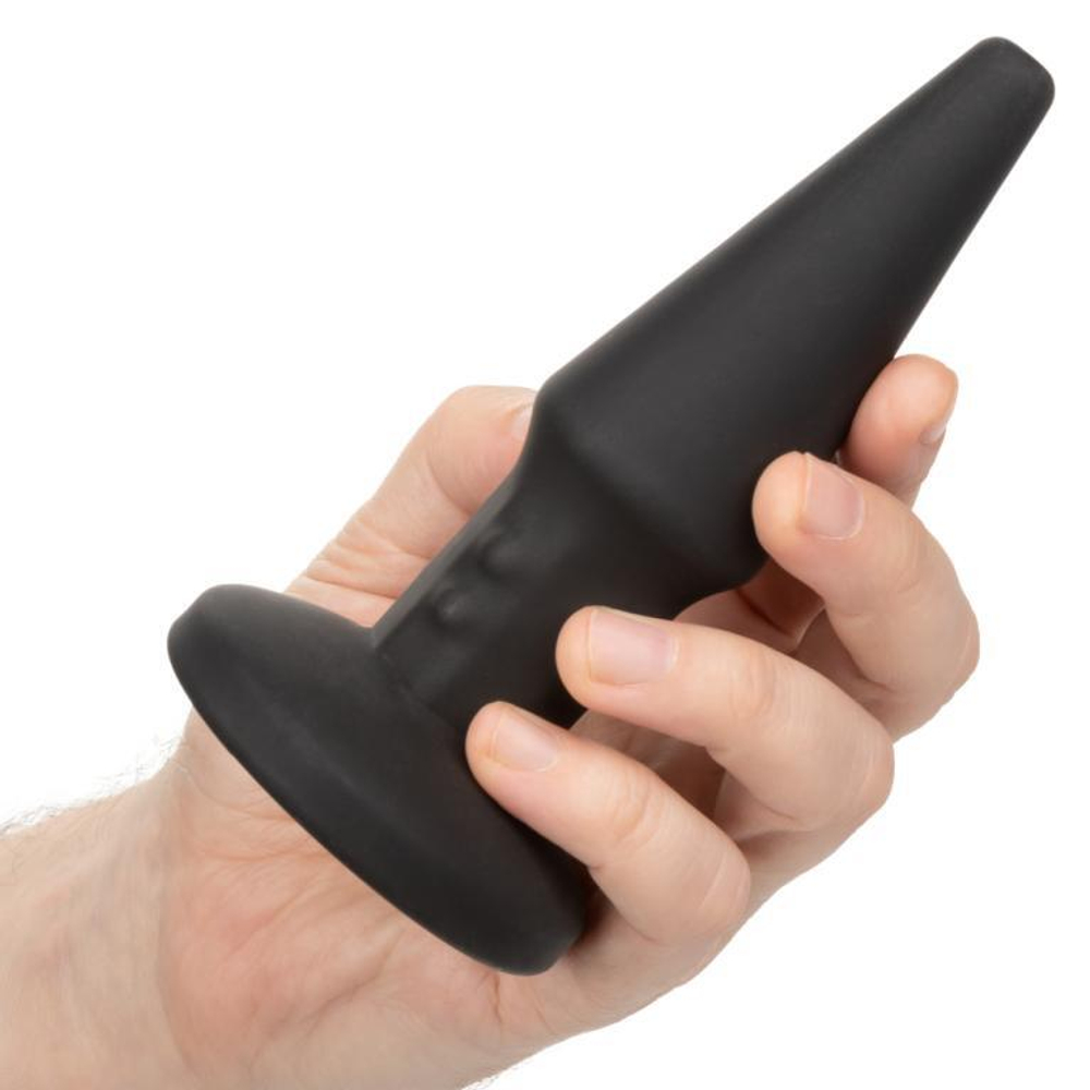 Черная анальная вибропробка с массажем бусинами Bionic Beaded Rimming Probe - 14,5 см. (Цвет: черный)