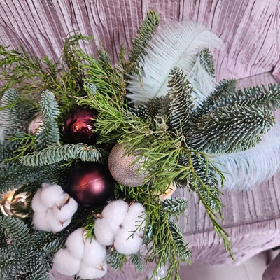 Композиция новогодняя "Воздушная"