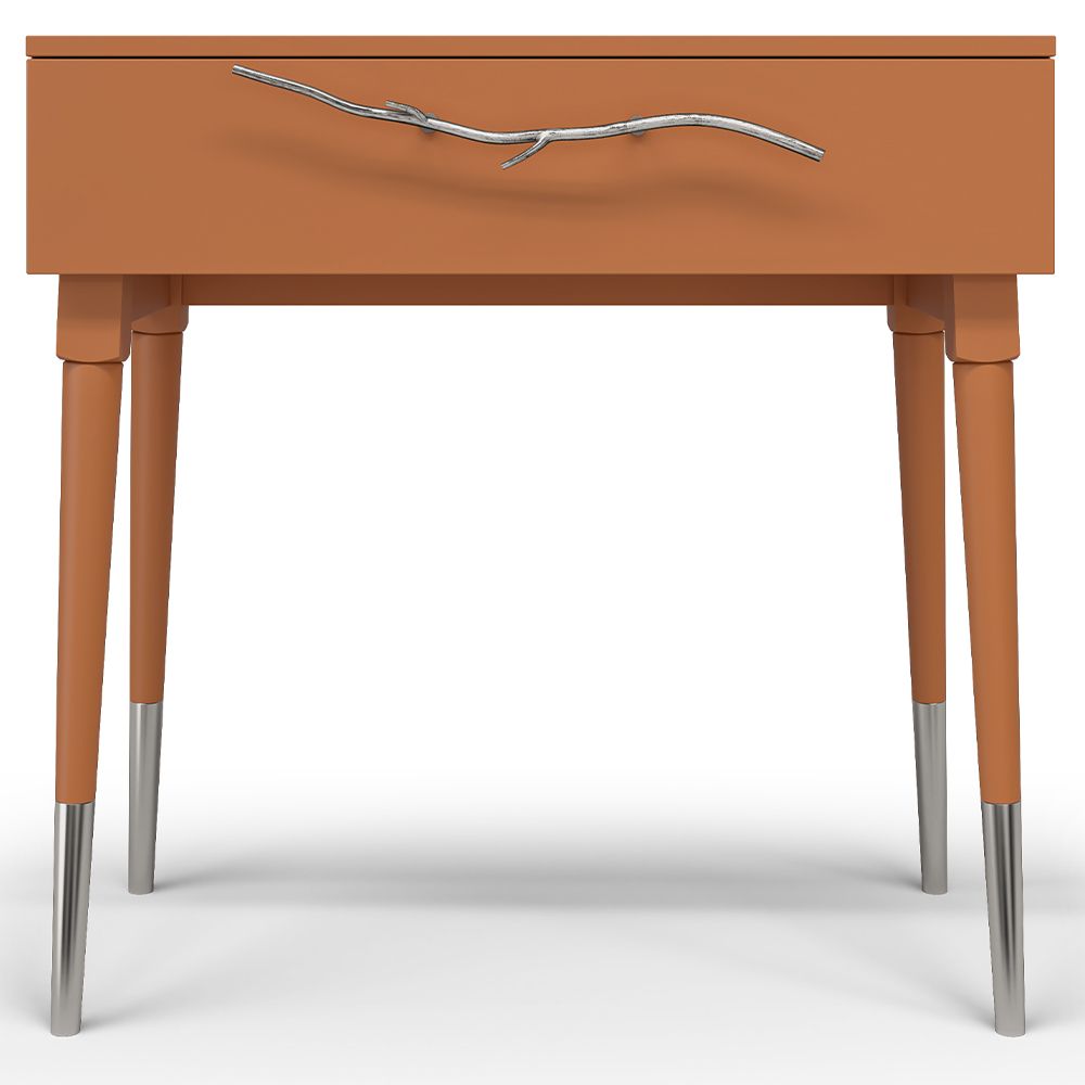 Консоль Арт Колор matte Стайл Сильвер Томленый оранжевый матовый