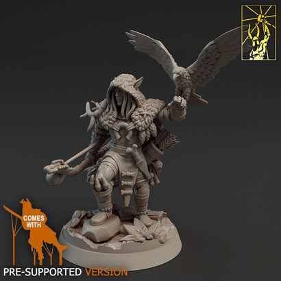 Эльф Полуэльфы Тёмные эльфы Дроу Рейджер Охотник Следопыт миниатюра для dnd, днд, pathfinder, фентези, Настольная игра, НРИ, Варгейм, РПГ