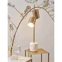 Лампа настольная Irjo, 33х13х73 см, золотистая