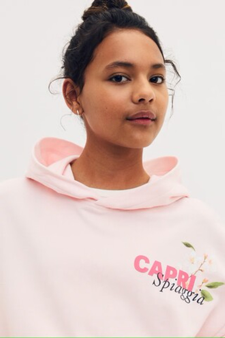 H&M Комплект из толстовки и шортов, светло-розовый
