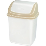 Ведро для мусора»Ромашка»35л с перекидным верхом (Эльфпласт)