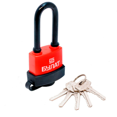 Замок навесной Булат ВС 1-П42-01 ПЛ всепогодный 5кл d=8мм