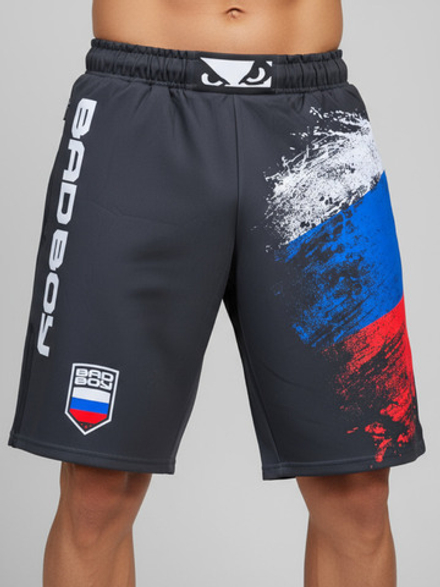 Шорты спортивные тренировочные Bad Boy World RUSSIA черный
