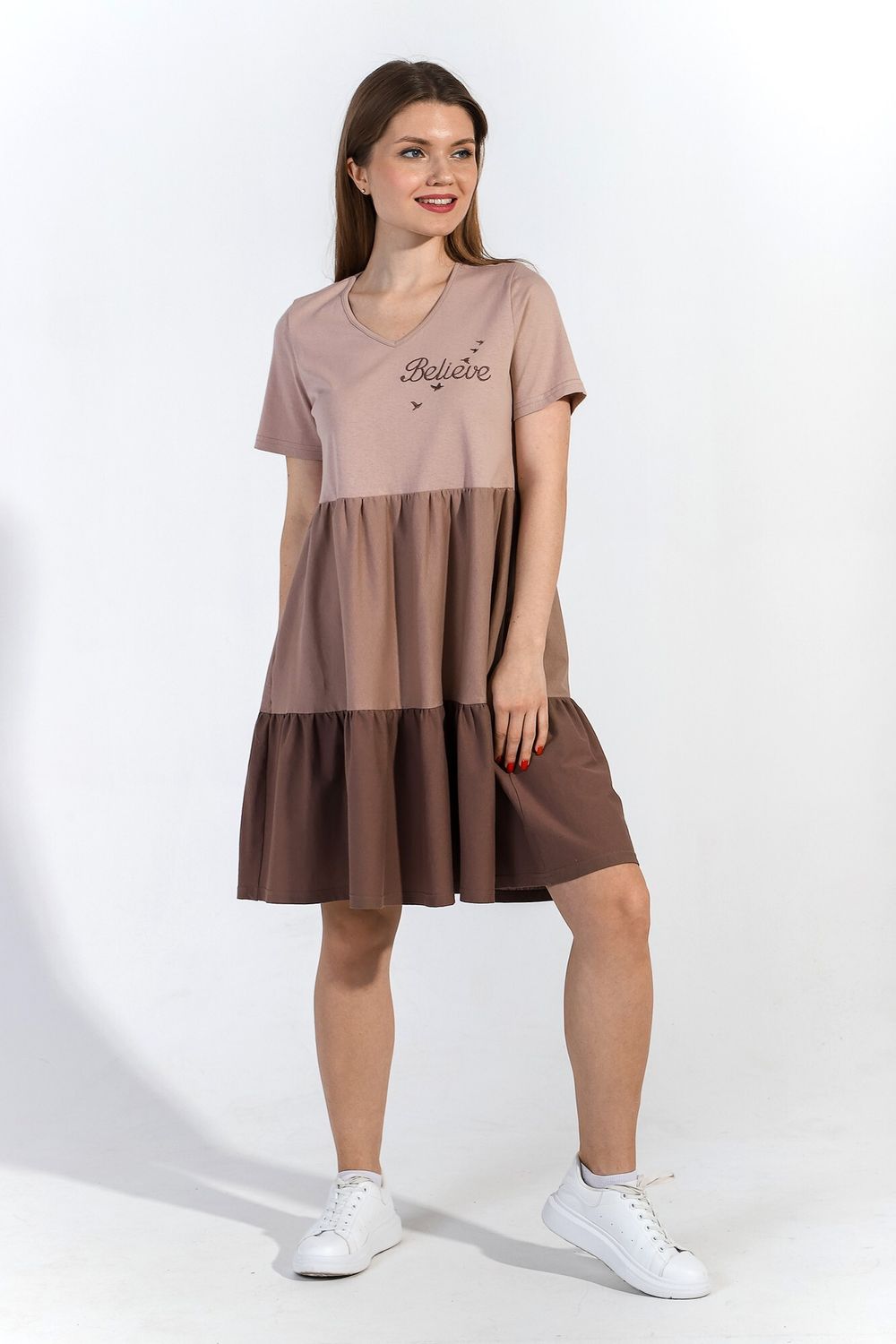 Платье Эксклюзив Виотекс БЕЖЕВЫЙ