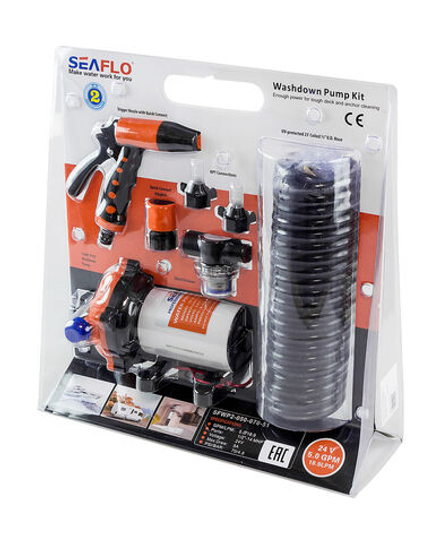 Комплект помывочный SeaFlo, 24 В, 18.9 л/мин, 70 PSI (4.8 бар)