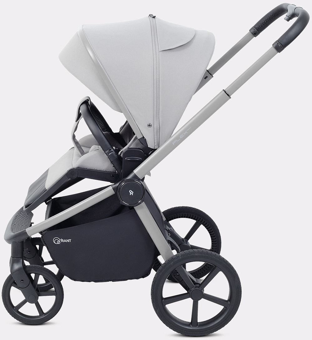 Детская коляска Rant Flex Therm Soft 3 в 1 с автокреслом Evomax Grey Stone Grey