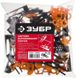 ЗУБР СВП комплект в пакете клин+зажим 50+50шт., Система выравнивания плитки, МАСТЕР (3383-H50)