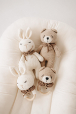 Погремушка Мишка, Бежевый