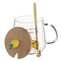 GAEM Кружка с крышкой и ложкой, 500 мл, L12,5 W9 H12,5 см, 4в.