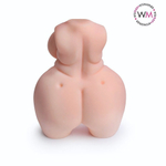 Телесный мастурбатор в форме пышного женского полуторса (Цвет: телесный)