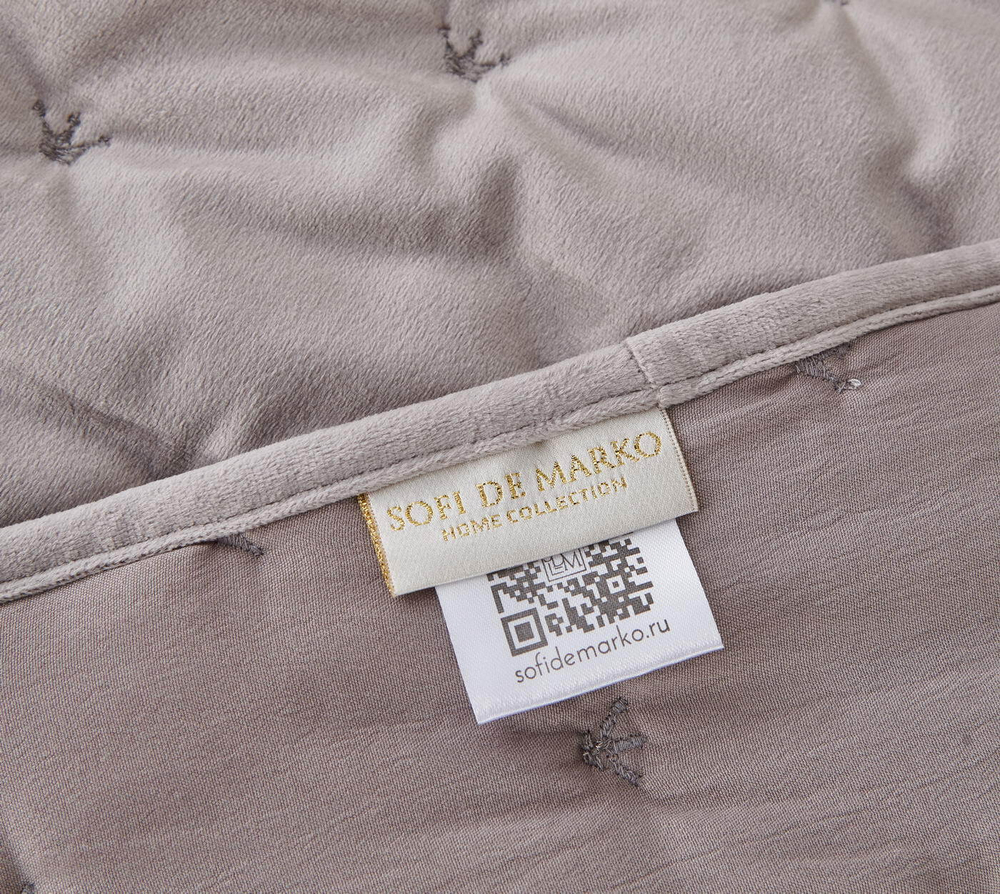 Покрывало 240x260 Sofi De MarkO Лея серебряно-серое