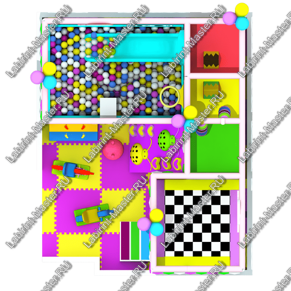 Детский игровой лабиринт «Фестиваль радости»