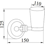 Стакан Boheme Hermitage 10323 BRONZE