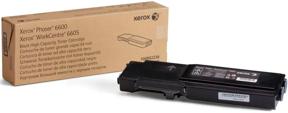 Тонер-картридж XEROX Phaser 6600/WC 6605 черный (8K) (106R02236)