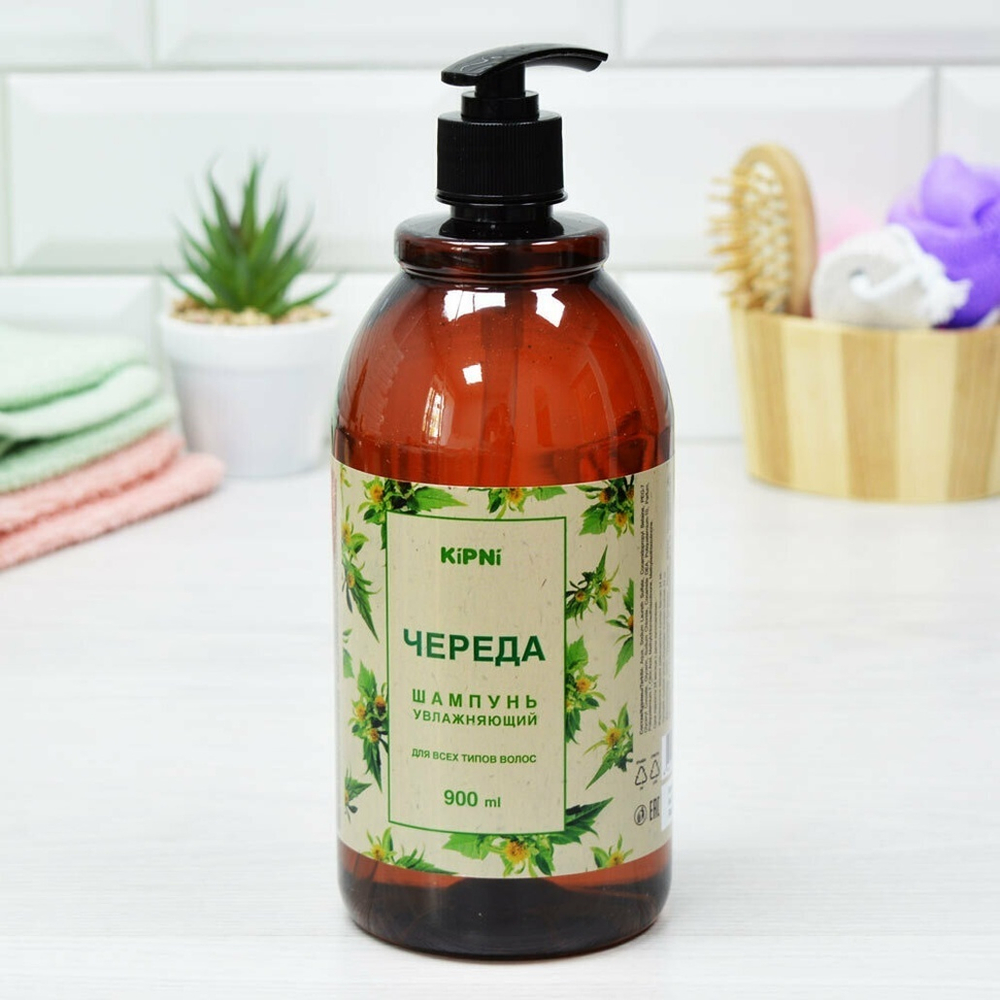 Шампунь 900мл "Череда" увлажняющий для всех типов волос