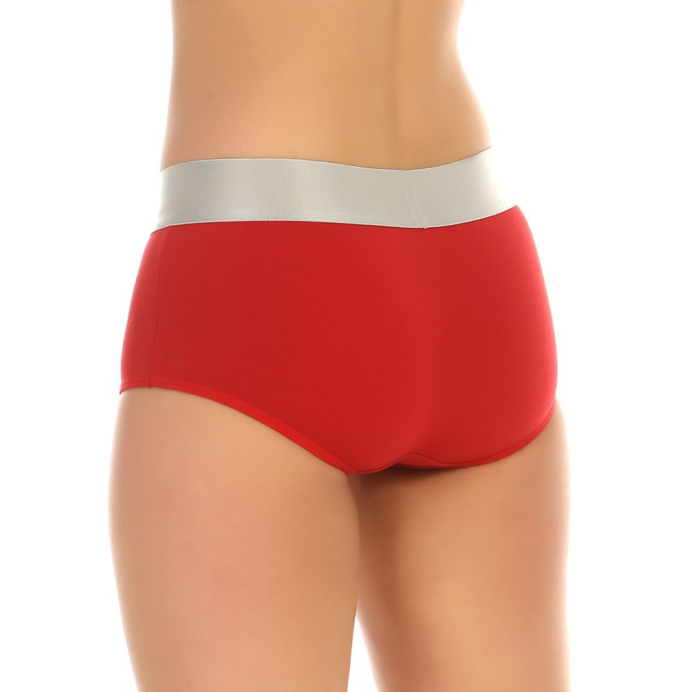 Женские трусы-шорты красные Calvin Klein Women Steel Red