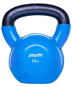 Гиря винил. STARFIT DB-401, 12 кг, цвет синий