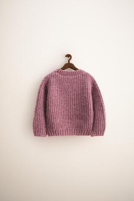 ZARA TIMELESS - ДЖЕМПЕР КРУПНОЙ ВЯЗКИ, МЯГКИЙ РОЗОВЫЙ
