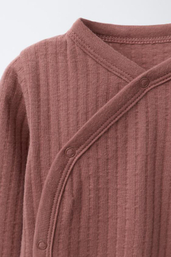 ZARA КОМБИНЕЗОН ПРЯМОГО КРОЯ, МАЛИНОВЫЙ