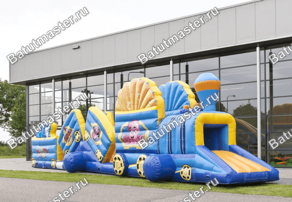 Коммерческий надувной батут "Тоннель морское царство"