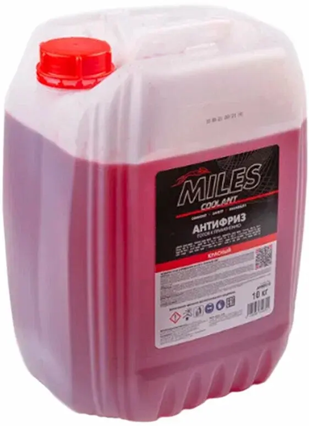 Антифриз MILES красный G12/G12+ готовый 10кг