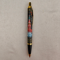 Ручка расписная Паркер "Москва. Кремль" с росписью Палех