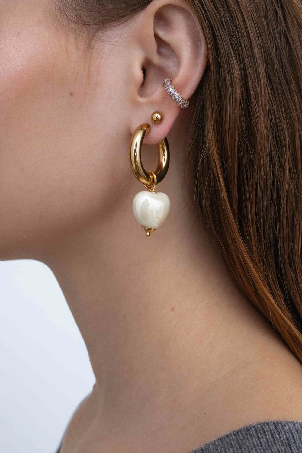 Подвеска Сердце из керамики 18 мм