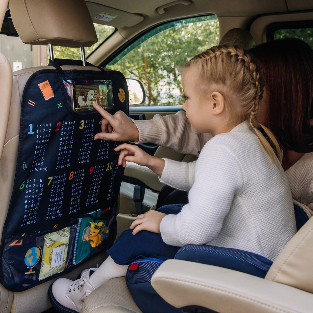 Накидка на сидение автомобиля. Таблица умножения
