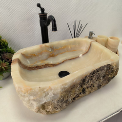 Раковина из оникса Erozy Green EO-02205 50x38x15 см