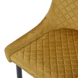 Стул Bergenson Bjorn Calvin велюр желтый