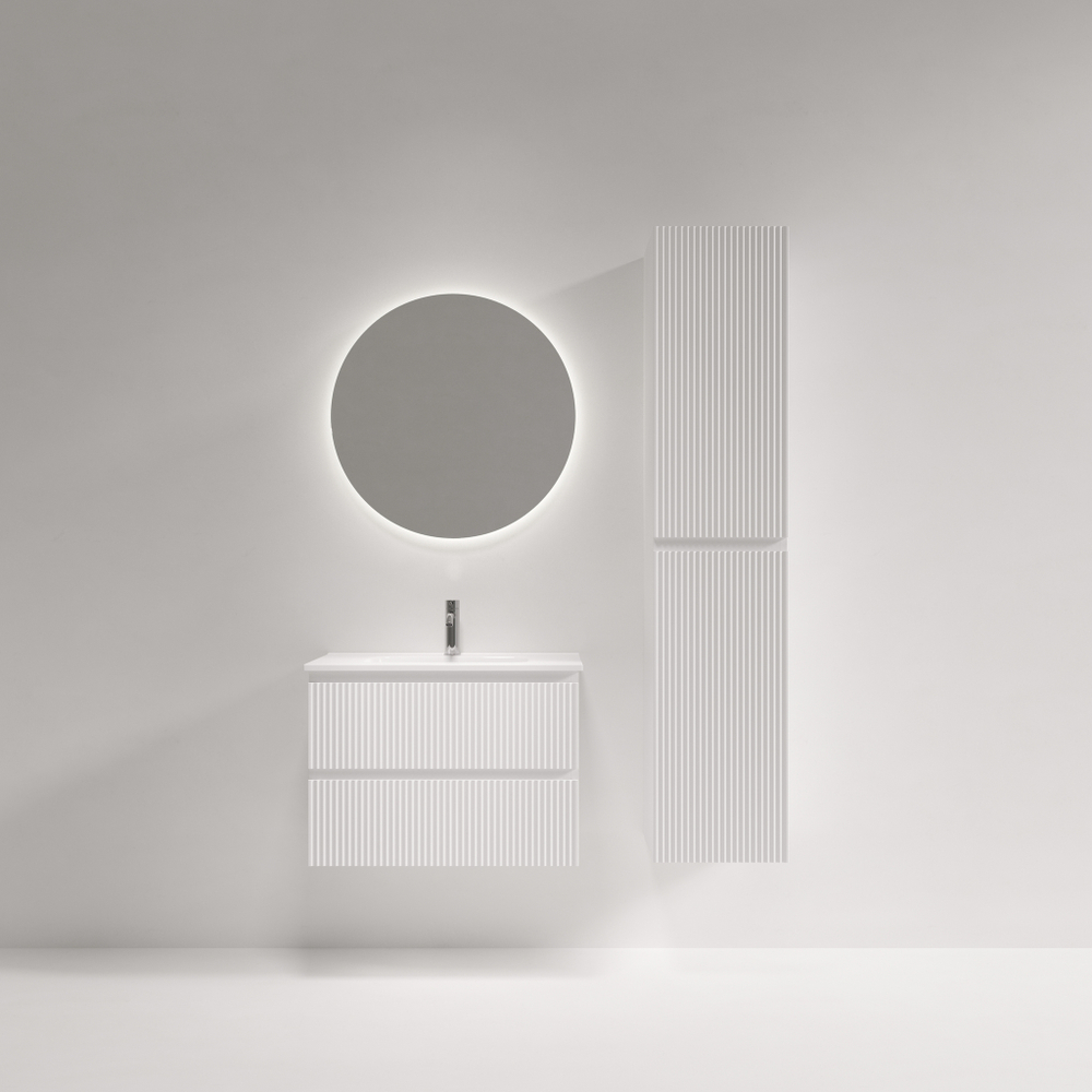 Тумба подвесная SANCOS Snob R 690х390х500, c двумя ящиками оснащенными доводчиками, Bianco, арт.SNR70/39W