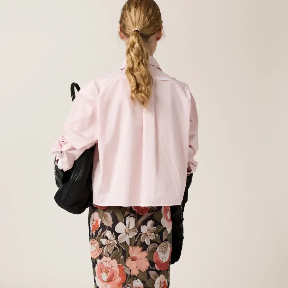 Рубашка Miu Miu из поплина