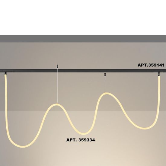 359334 KONST NT24 142 черный Трековый светильник для низковольтного шинопровода FLUM IP20 LED 25W 3000K 48V 2420Лм RAMO