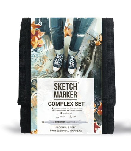 Набор маркеров SKETCHMARKER 'Complex' 12 штук в сумке-органайзере