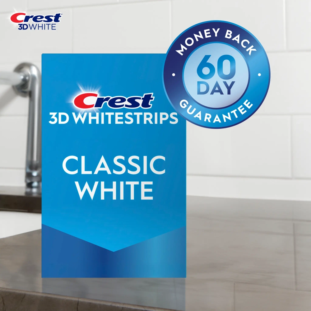 Отбеливающие полоски для зубов Crest 3D Whitestrips Classic White