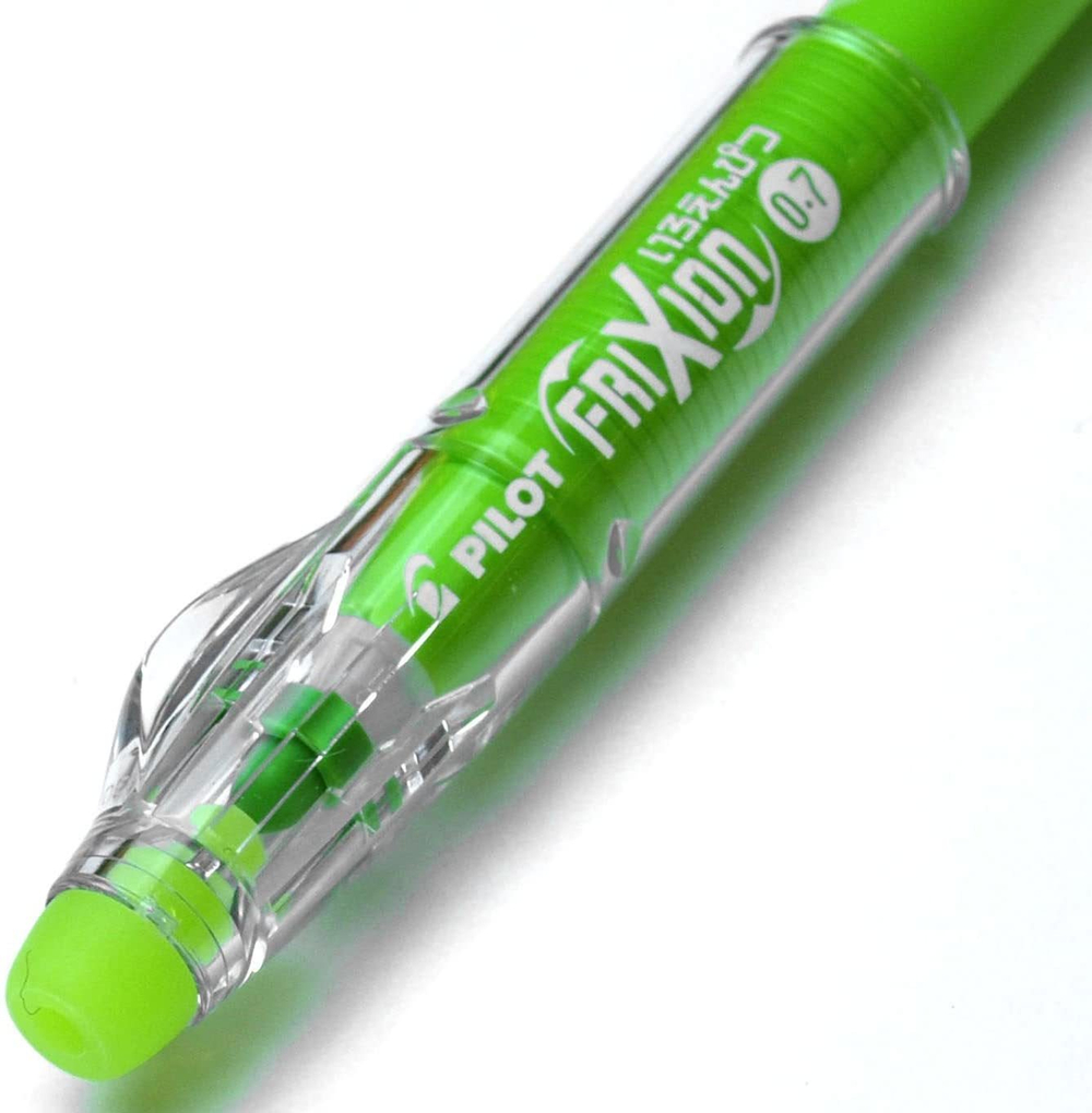 Ручка гелевая стираемая Pilot FriXion Ball Pencil зеленая, ластик