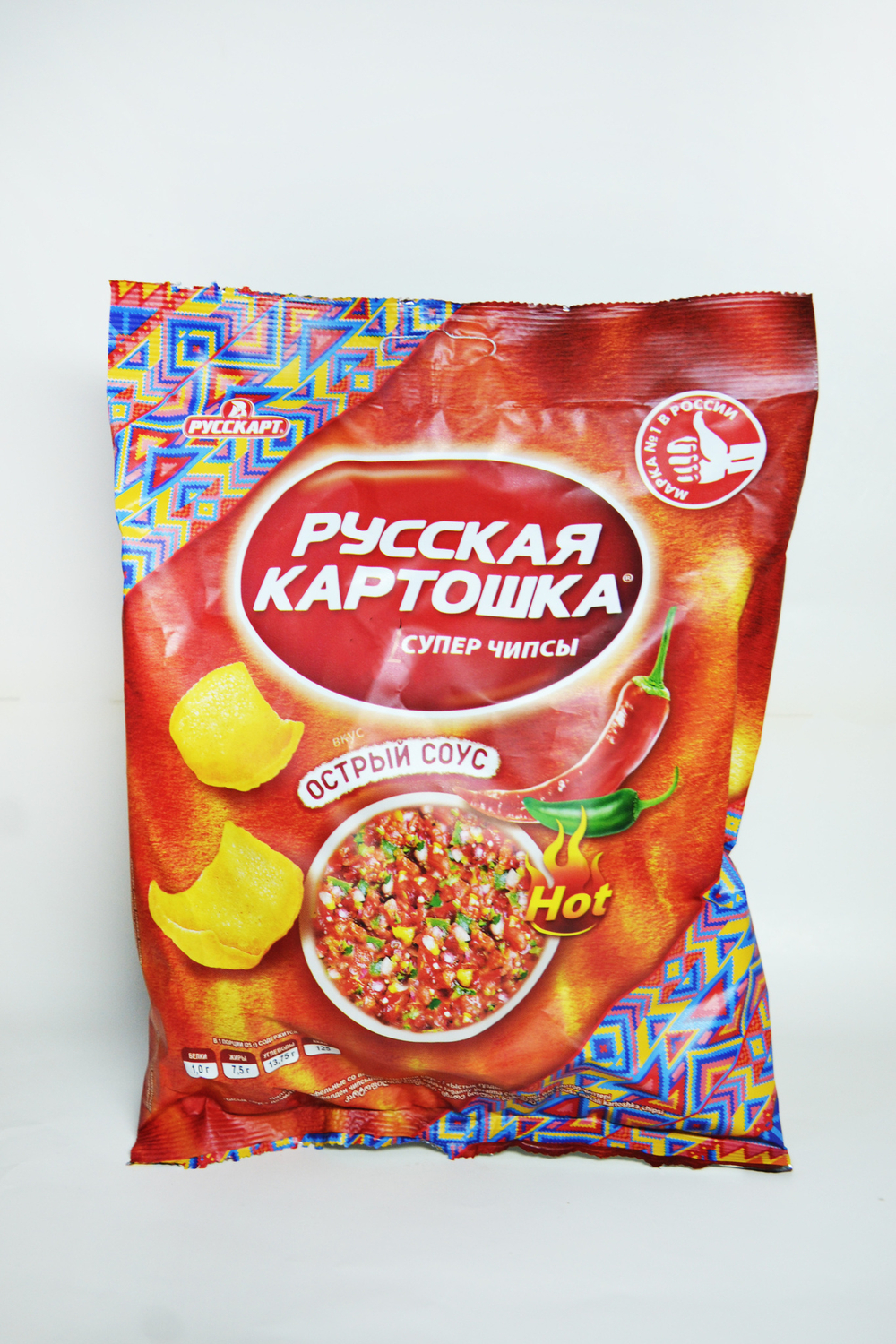 Чипсы Русская картошка Острый соус 105г