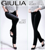 Леггинсы черные Giulia LEGGY VELVET 03 , XS (40-42) (Цвет: черный)