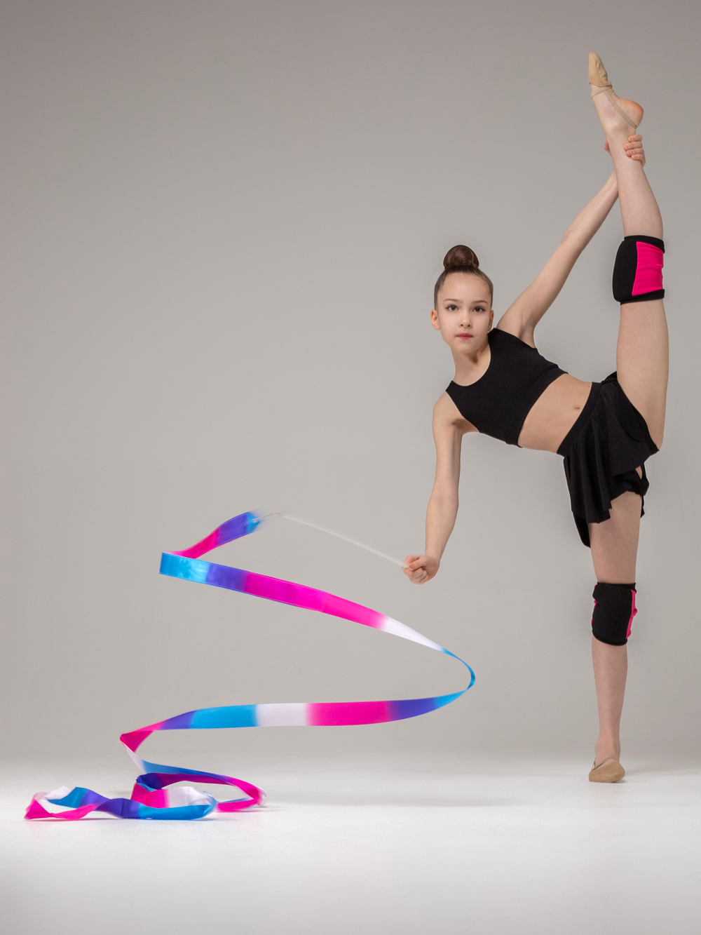 Наколенники Tricks Kids, Черный/Розовый