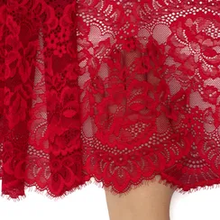 Кружево эластичное ягодное 21 см