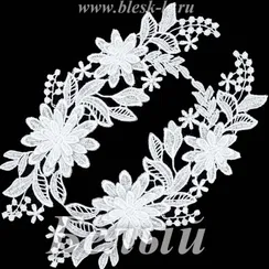 Лейсы кружевные, Белый (модель F536)