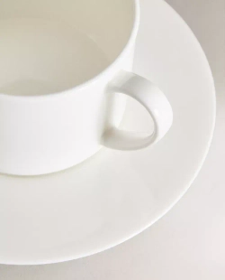 ZARA HOME ФАРФОРОВАЯ КРУЖКА, БЕЛЫЙ