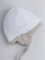 Шапка зимняя вязаная детская с манишкой
