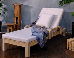 Rimini, лежак бежевый, акация