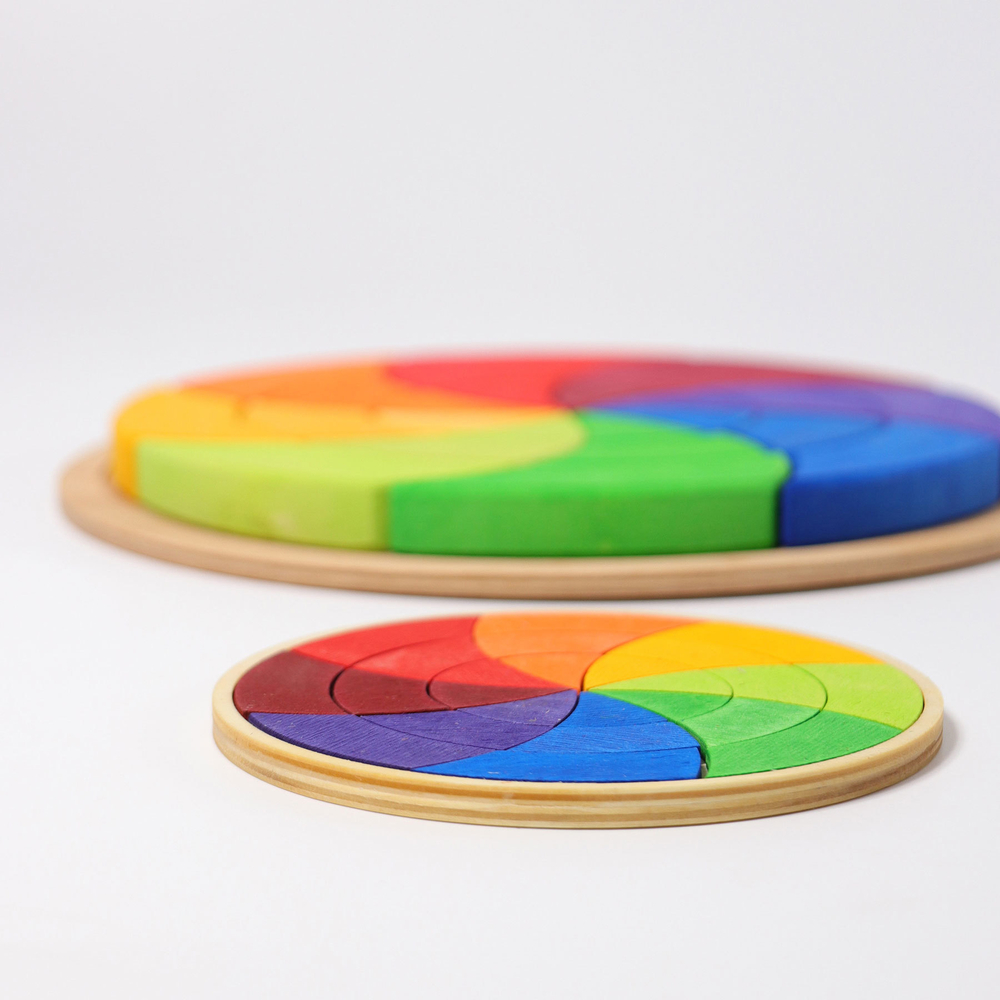 Деревянная обучающая мозаика "Круг Гете", 24 детали